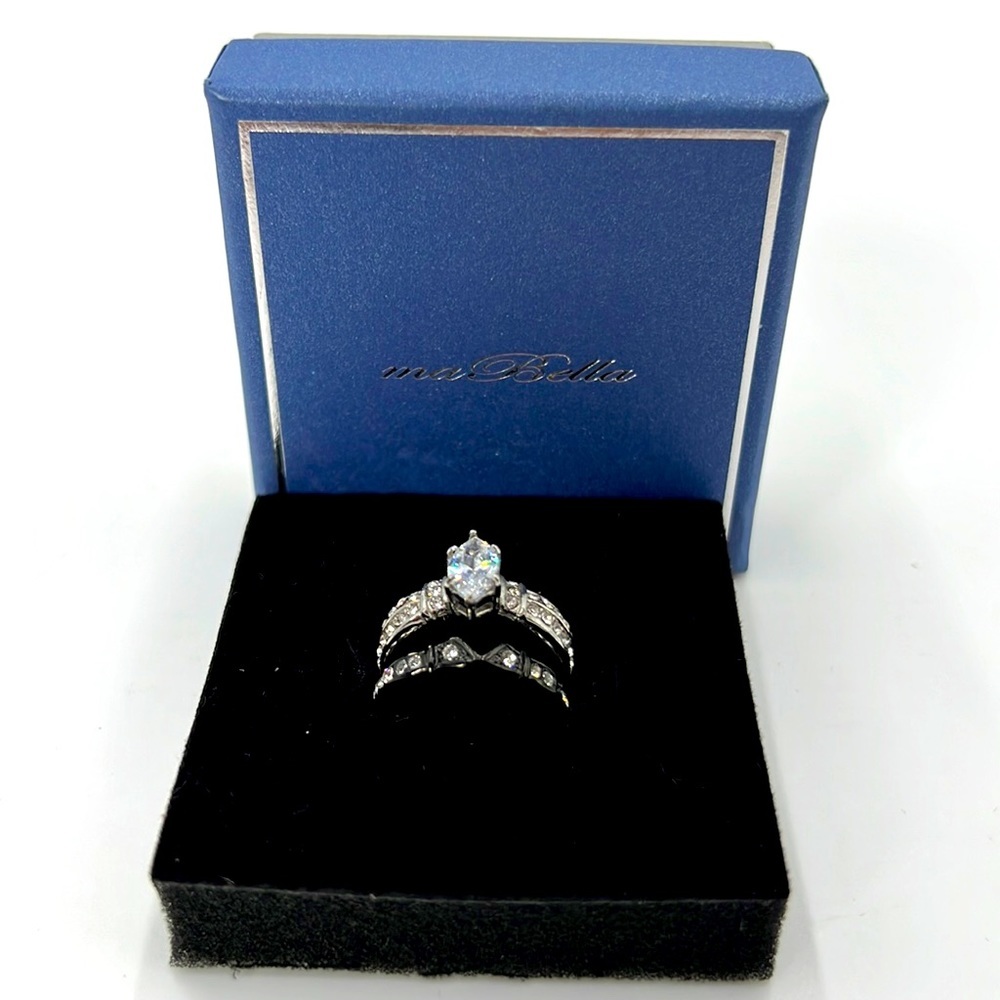 MaBella 3Pcs Fashion Wedding Ring.❤️